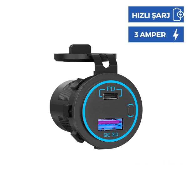 12v-arac-karavan-ledli-usb-type-c-socket