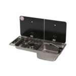 CAN Çift Gözlü Ayrık Cam Kapaklı Kombinasyonlu Ocak