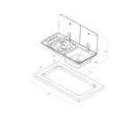 CAN Çift Gözlü Ayrık Cam Kapaklı Kombinasyonlu Ocak - Görsel 2