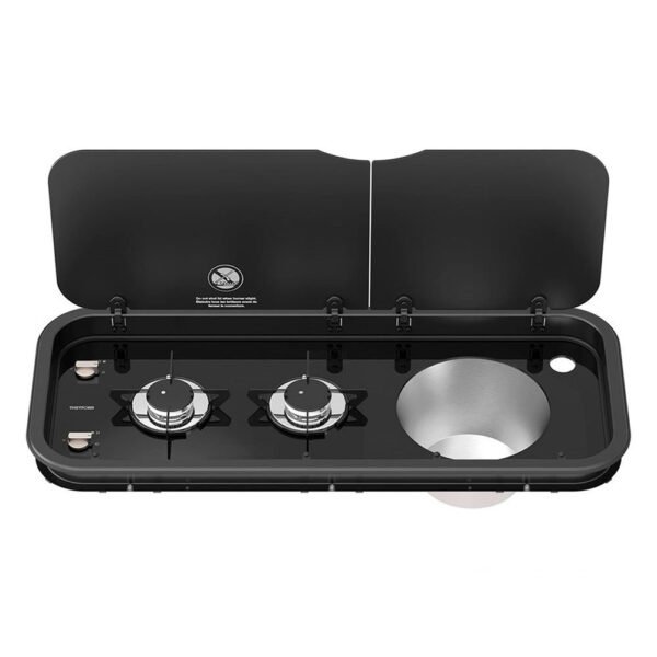 THETFORD Kombinasyonlu Çift Gözlü Ocak & Yuvarlak Eviye