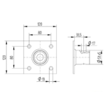 Knott Destek Ayağı Bağlantı Aparatı - Görsel 2