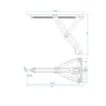 KNOTT Krikolu Karavan Raylı Köşe Destek Ayak 1100 kg - Görsel 3