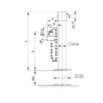 KNOTT Römork Krikolu Kare Tip Köşe Destek Ayağı 1300 Kg - Görsel 2