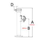 KNOTT Römork Krikolu Köşe Destek Ayağı 1300 Kg - Görsel 2