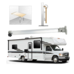 Lippert Dipten Kırmalı Mafsallı & Ayarlanabilir Katlanır Karavan Masa Ayağı - Görsel 4