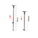 Lippert Dipten Kırmalı Mafsallı & Ayarlanabilir Katlanır Karavan Masa Ayağı - Görsel 3