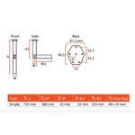 Lippert Jolly Mafsallı Katlanır Karavan Masa Ayağı - Görsel 3
