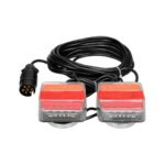 Mıknatıslı Led Römork Stop Lambası Seti 7 Pin Soketli 12v - Görsel 2