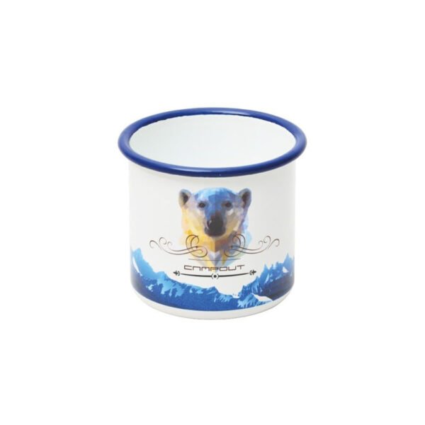 Nurgaz Emaye Kupa Beyaz Bear