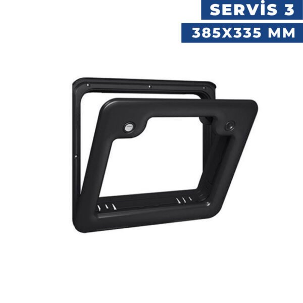 Servis Kapısı 3 385x335 mm Siyah
