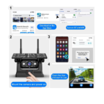 Solar Şarjlı Wireless Karavan Geri Görüş Kamerası 1080P - Premium - Görsel 6