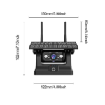 Solar Şarjlı Wireless Karavan Geri Görüş Kamerası 1080P - Premium - Görsel 2