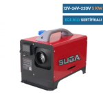 SUGA 12V/24V/220V 5KW Çanta Tipi Portatif Dizel Isıtıcı