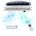 SUGA 40x40cm Fanlı, Kumandalı, Yağmur Sensörlü Heki - Görsel 5