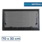 SUGA Amortisörlü Karavan Cam Pencere 70cm x 30cm