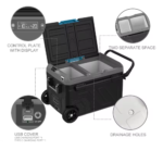 Suga Donduruculu ve Kompresörlü Mobil Buzdolabı 40 LT - Görsel 5