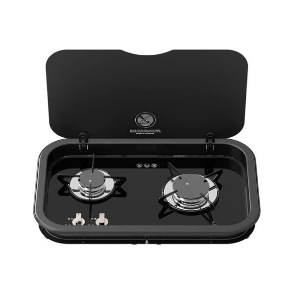 Thetford Hob165 Çift Gözlü Cam Kapaklı Ocak