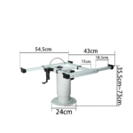 Suga Zemine Vidalanabilir Yükseklik Ayarlı Teleskobik Karavan Masa Ayağı - Görsel 3
